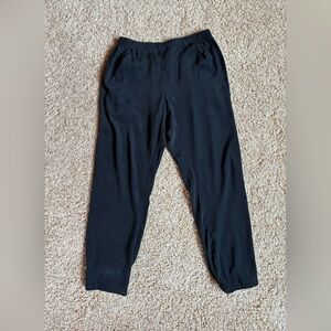 Zero + Maria Cornejo (Gabi Trouser?) Silk Black Pants Tapered Leg Trousers Sz 6